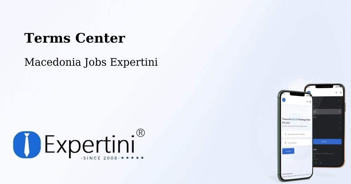 Terms of Service – Dolno Palčište - Macedonia Jobs Expertini